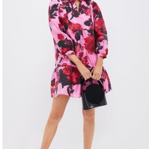 ✅FIRM PRICE. Tuckernuck cerise Blossom  Pink and Red Floral Dress. - Picture 9 of 11